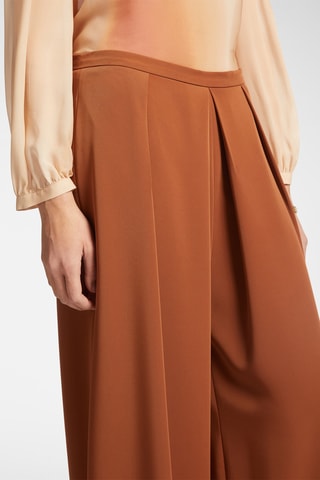 Pantalón wide leg de tiro alto - Naranja