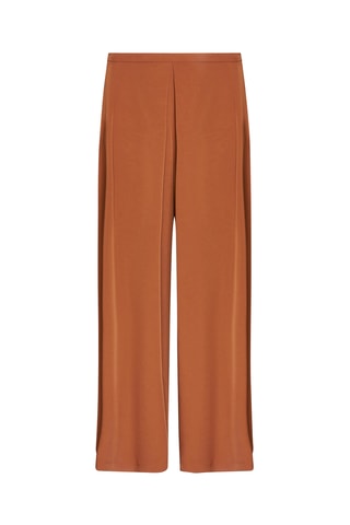 Pantalón wide leg de tiro alto - Naranja