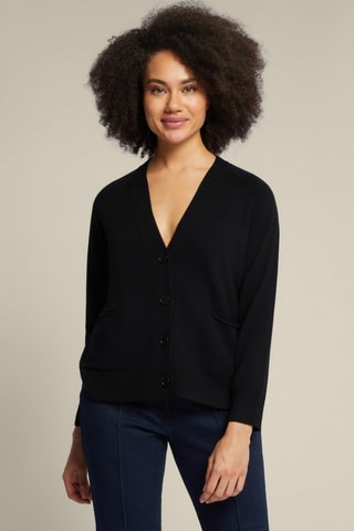 Cárdigan de lana - Negro