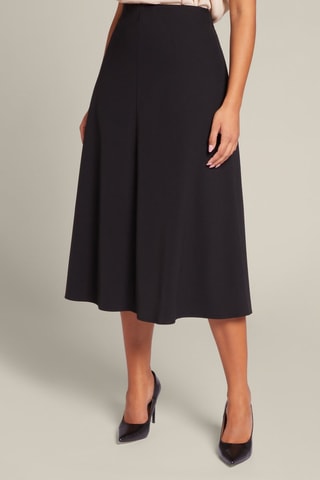Falda midi - Negro