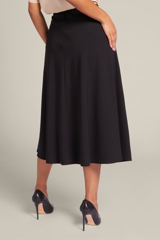 Falda midi - Negro