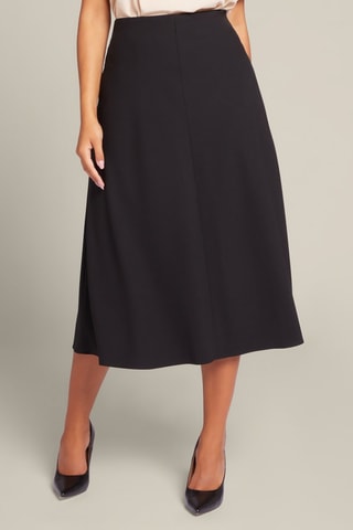 Falda midi - Negro