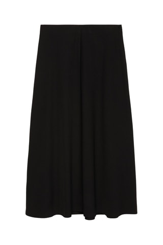 Falda midi - Negro