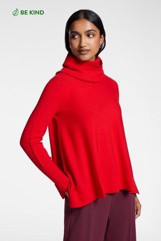 Jersey y cuello - Rojo