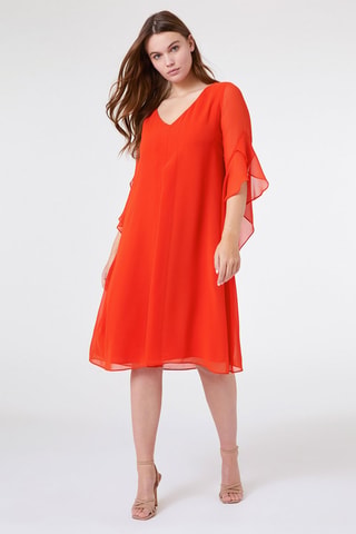 Vestido trapecio - Naranja