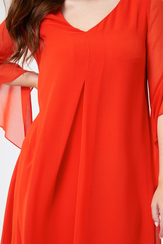 Vestido trapecio - Naranja
