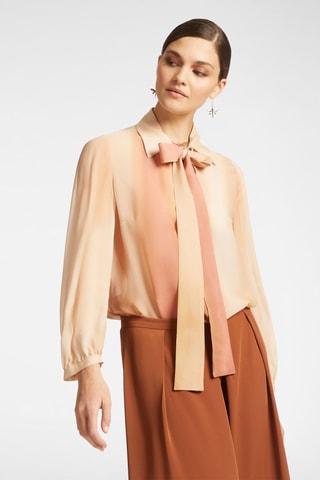 Blusa dip-dye - Blanco
