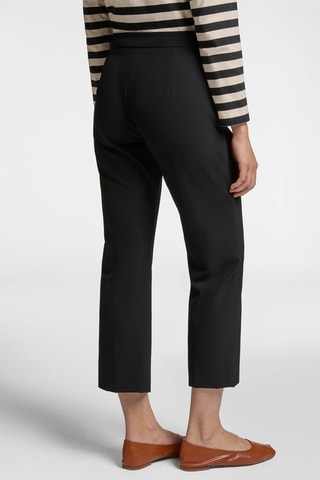 Pantalón flare 7/8 de tiro alto - Negro