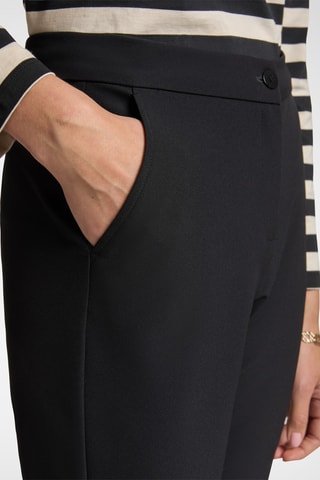 Pantalón flare 7/8 de tiro alto - Negro