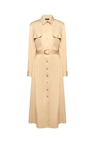 Vestido camisero - Crudo