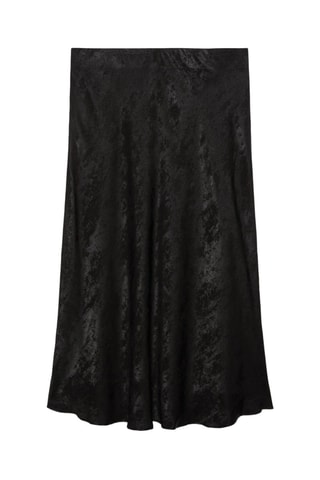 Falda midi - Negro