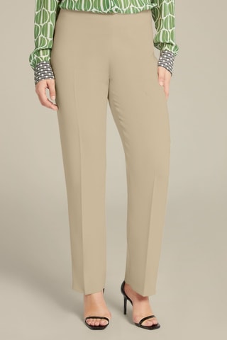 Pantalón recto - Beige