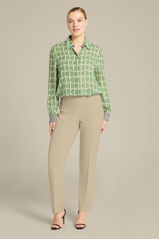 Pantalón recto - Beige