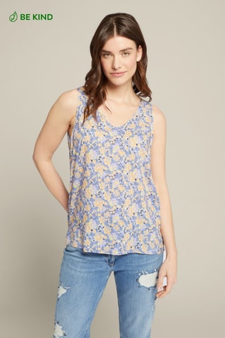 Top - Azul y amarillo