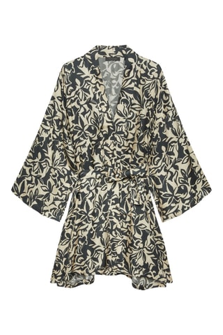 Kimono - Blanco y verde