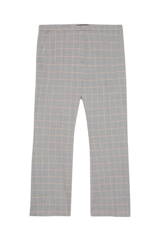 Pantalón flare de tiro alto - Rosa y gris