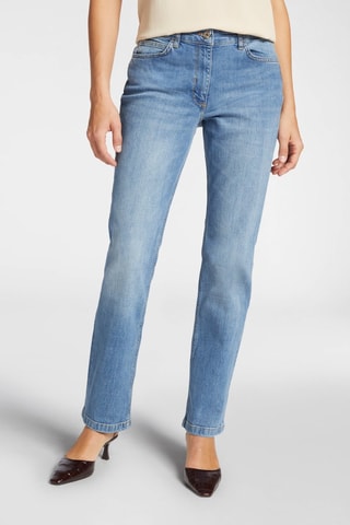 Vaquero regular fit - Blanco y azul
