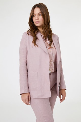Chaqueta de lino - Rosa