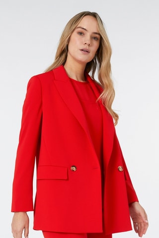 Chaqueta regular fit - Rojo