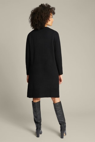 Vestido jersey de lana y cachemir - Negro