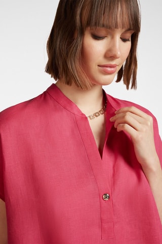 Blusa de lino - Rojo