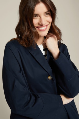 Chaqueta larga - Azul