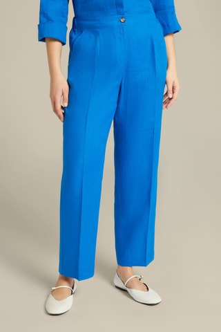 Pantalón regular fit de lino