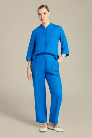 Pantalón regular fit de lino