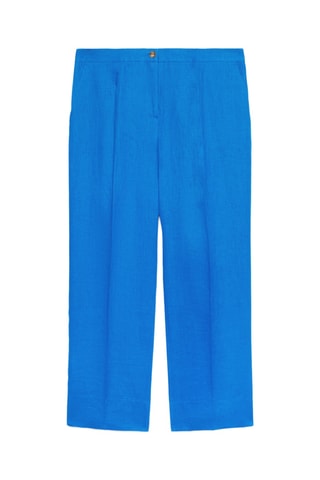 Pantalón regular fit de lino