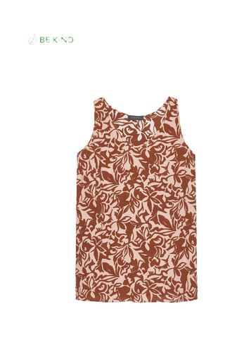 Top - Beige y marrón