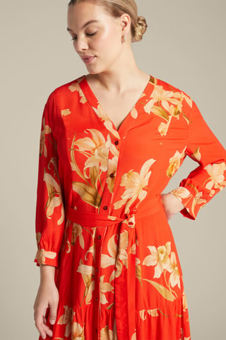 Vestido camisero - Rojo