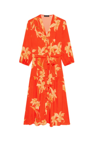 Vestido camisero - Rojo