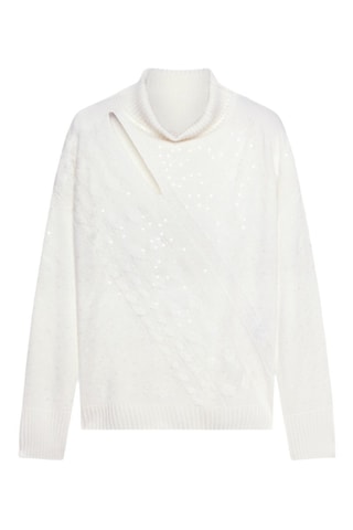 Jersey de lana y cachemir - Blanco