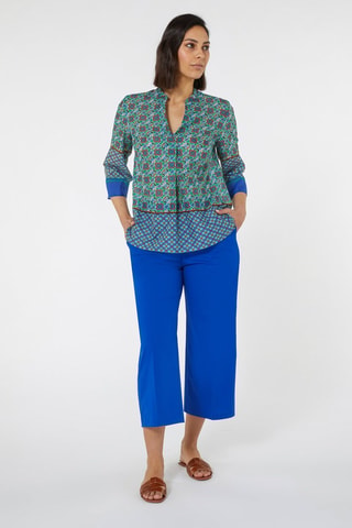 Pantalón pirata wide leg - Azul