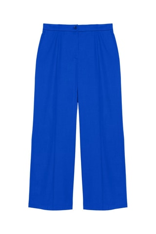 Pantalón pirata wide leg - Azul