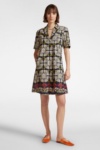 Vestido trapecio - Crudo
