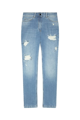 Vaquero skinny fit de tiro alto - Azul