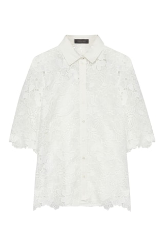 Camisa de guipur - Blanco