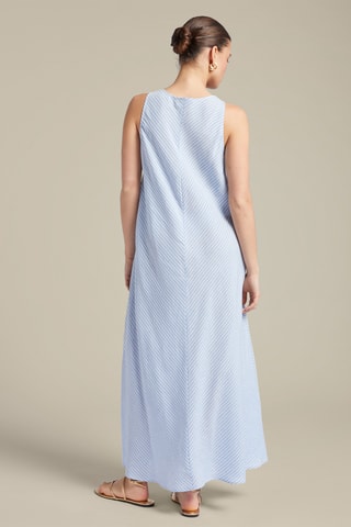 Vestido largo de lino - Crudo