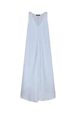 Vestido largo de lino - Crudo