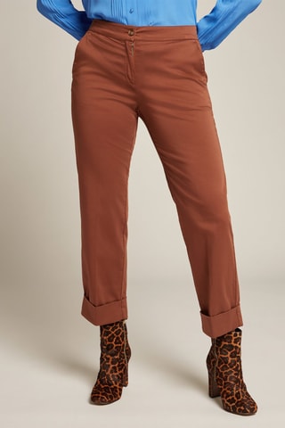 Pantalón chino regular fit - Marrón
