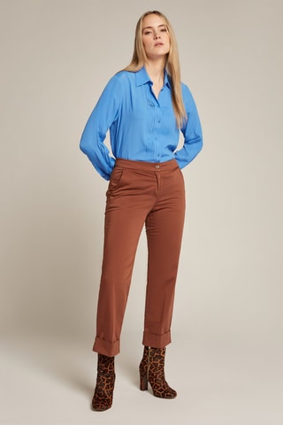 Pantalón chino regular fit - Marrón