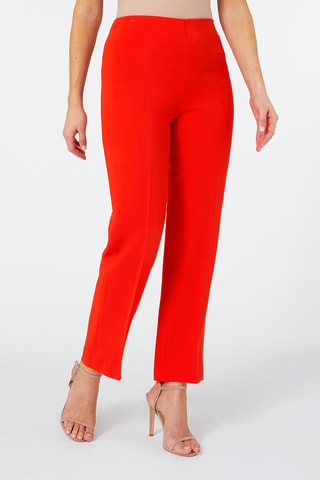 Pantalón slim fit de tiro alto - Naranja