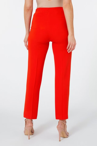 Pantalón slim fit de tiro alto - Naranja