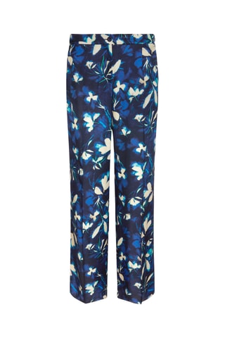 Pantalón recto de tiro alto - Blanco