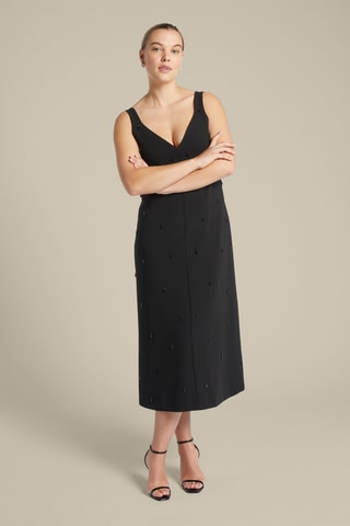 Vestido midi - Negro