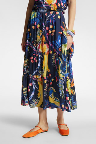 Falda midi - Multicolor