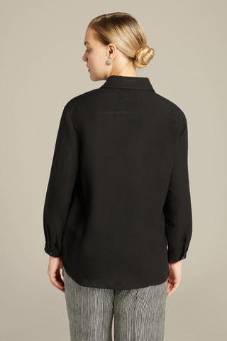 Camisa de lino - Negro