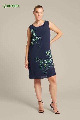 Vestido recto - Gris