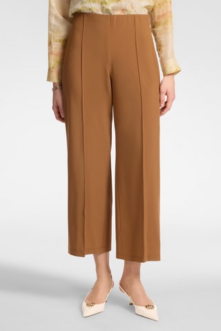 Pantalón recto 7/8 de tiro alto - Naranja